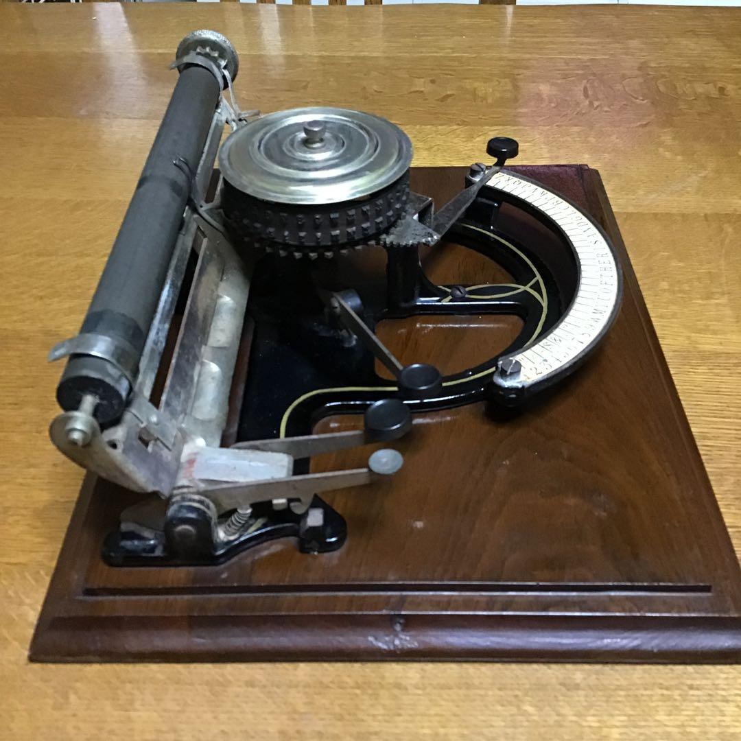 アンティーク　ピープルズタイプライター　1890年代アメリカ製　激レア