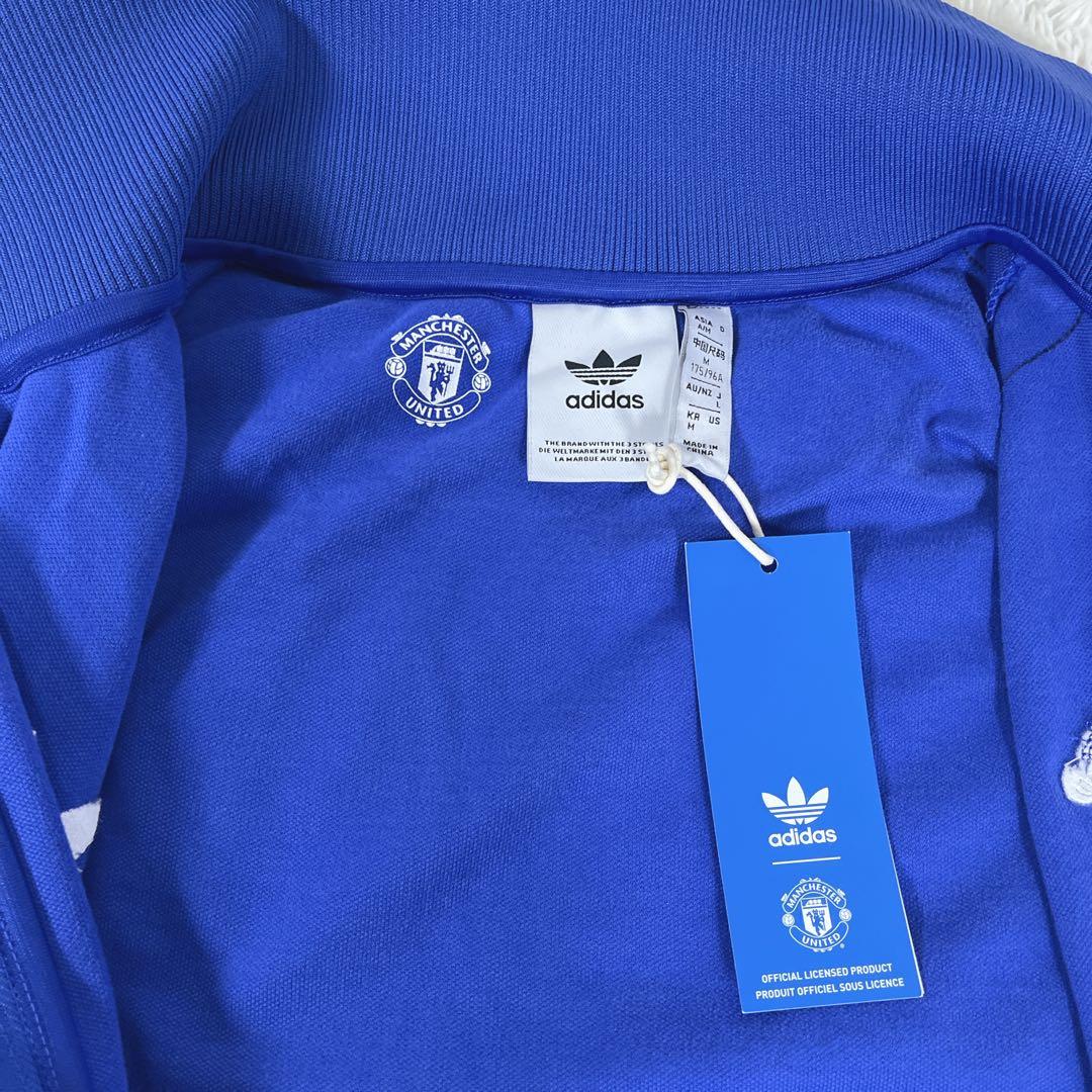 新品タグ付　Lサイズ　adidas Manchester United 青