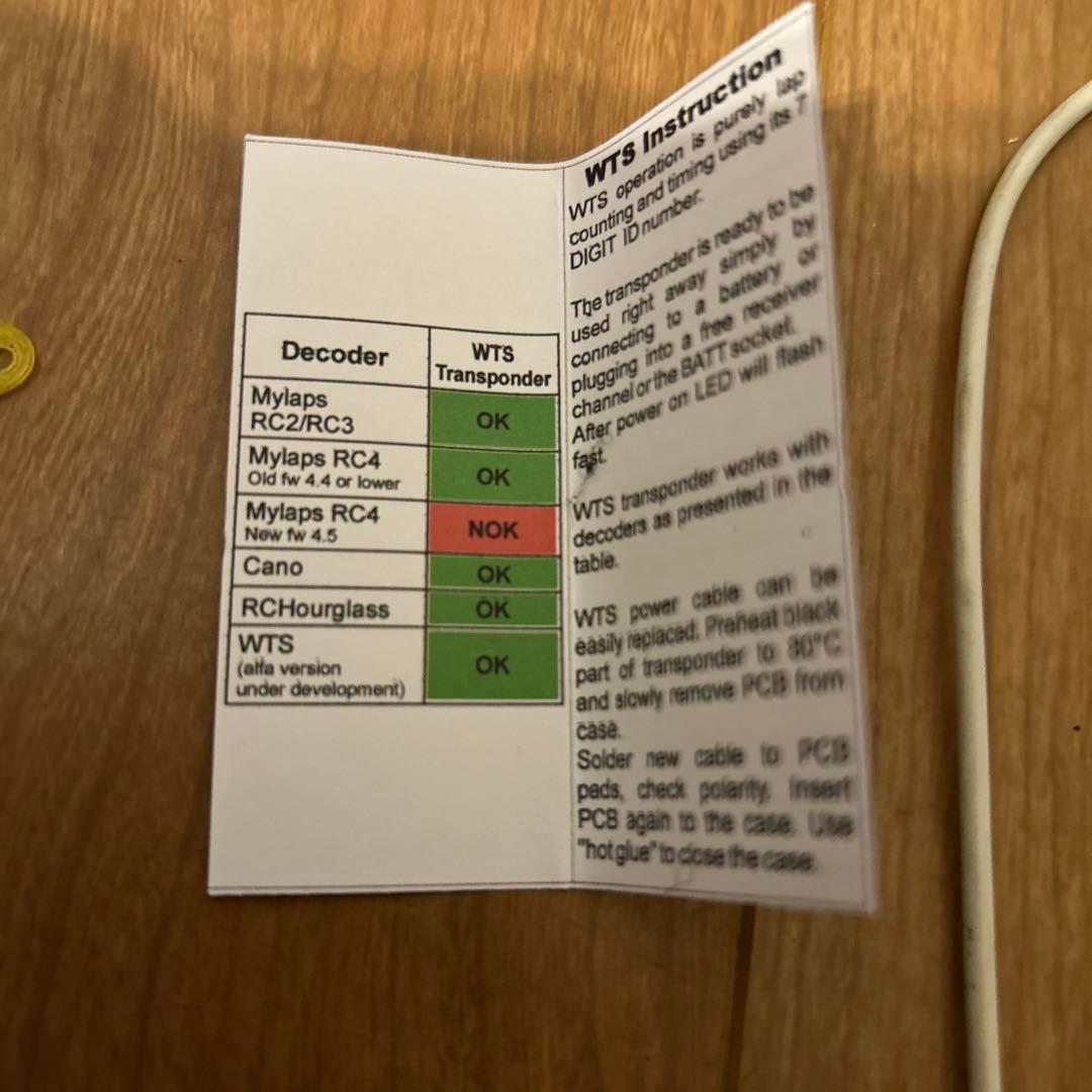 WTS トランスポンダー