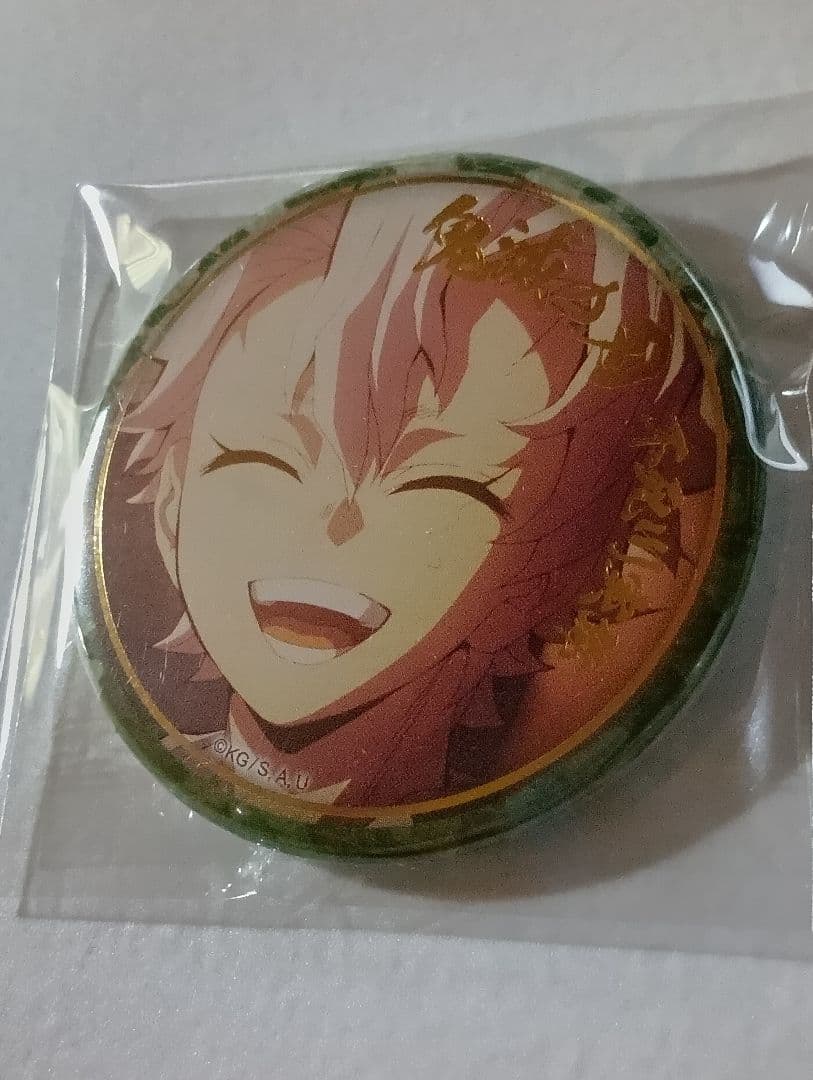 鬼滅の刃　不死川実弥　刀鍛冶の里編　絵巻カフェ　終ノ巻　箔押し57ｍｍ缶バッジ