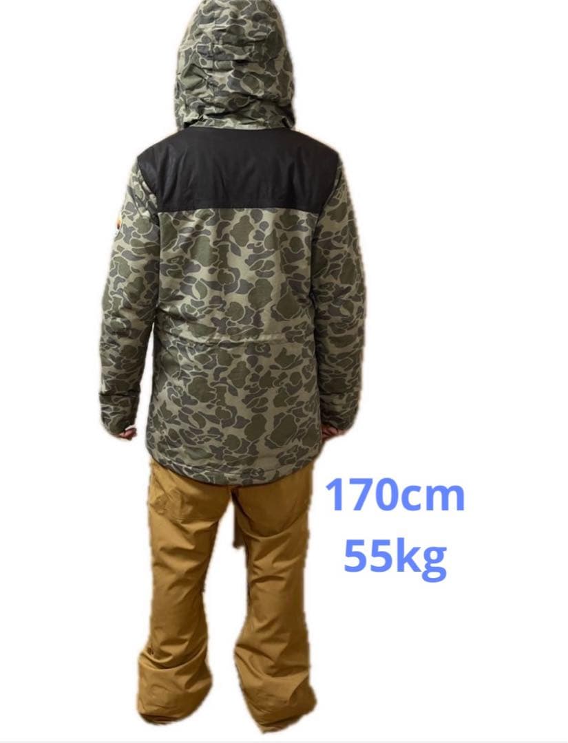 【美品】BURTON スノーボード　ウェア　上下　S ビブパンツ　キャメル