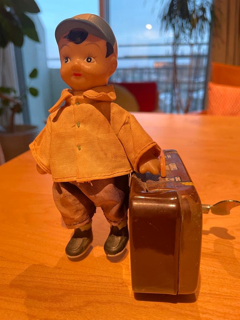 ブリキ☆トラベル坊や＊ゼンマイあり可動あり‼︎