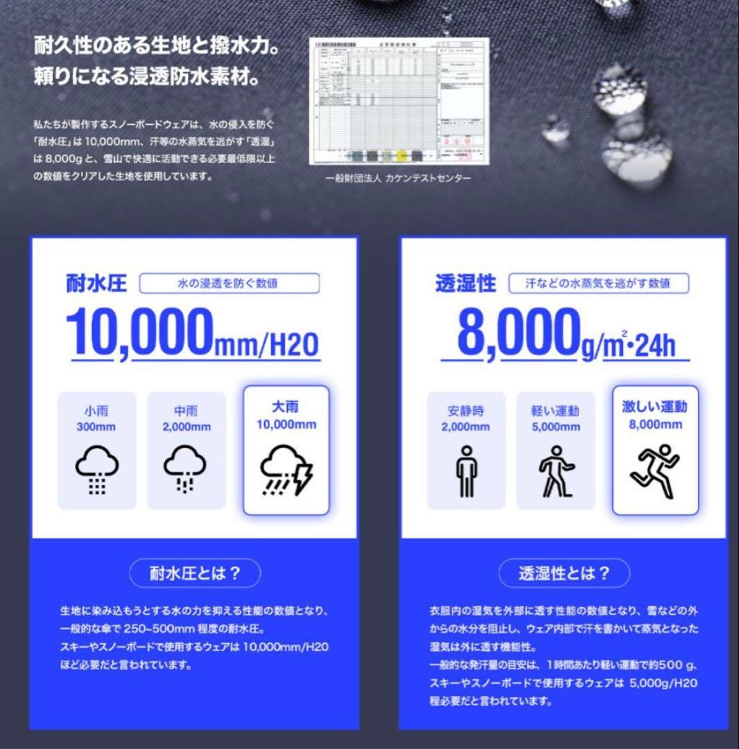 43 DEGREES DLITE ワイド ジョガー スノーボードパンツ