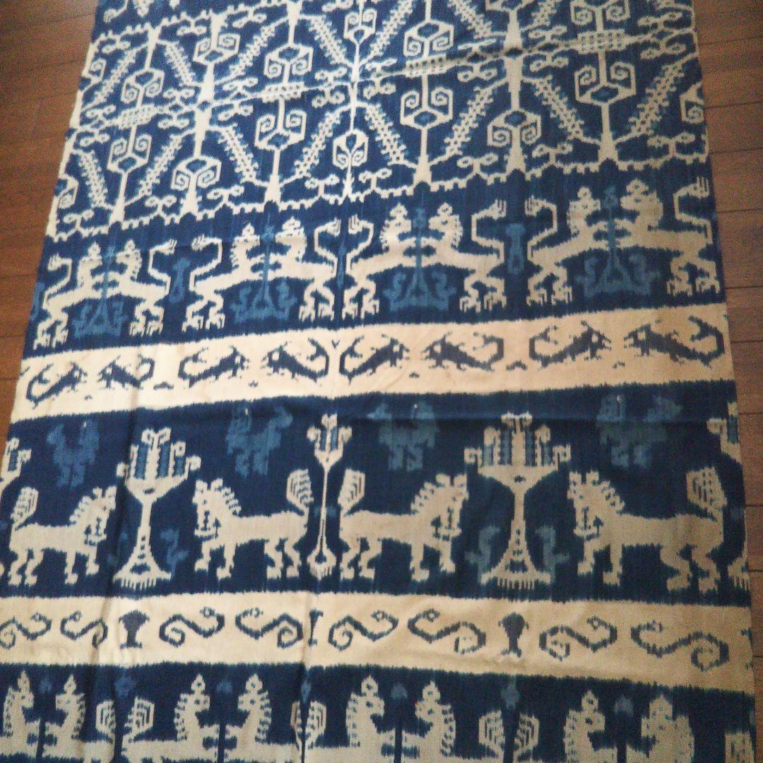 ★【ヴィンテージ】インドネシア スンバ島 藍染イカット