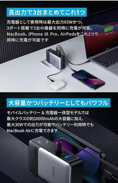 【新品】アンカー Anker 733 Power Bank