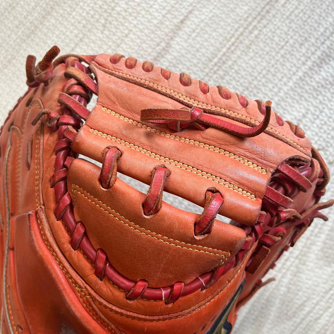 Mizuno Select 9 軟式グローブ キャッチャーミット　オレンジ