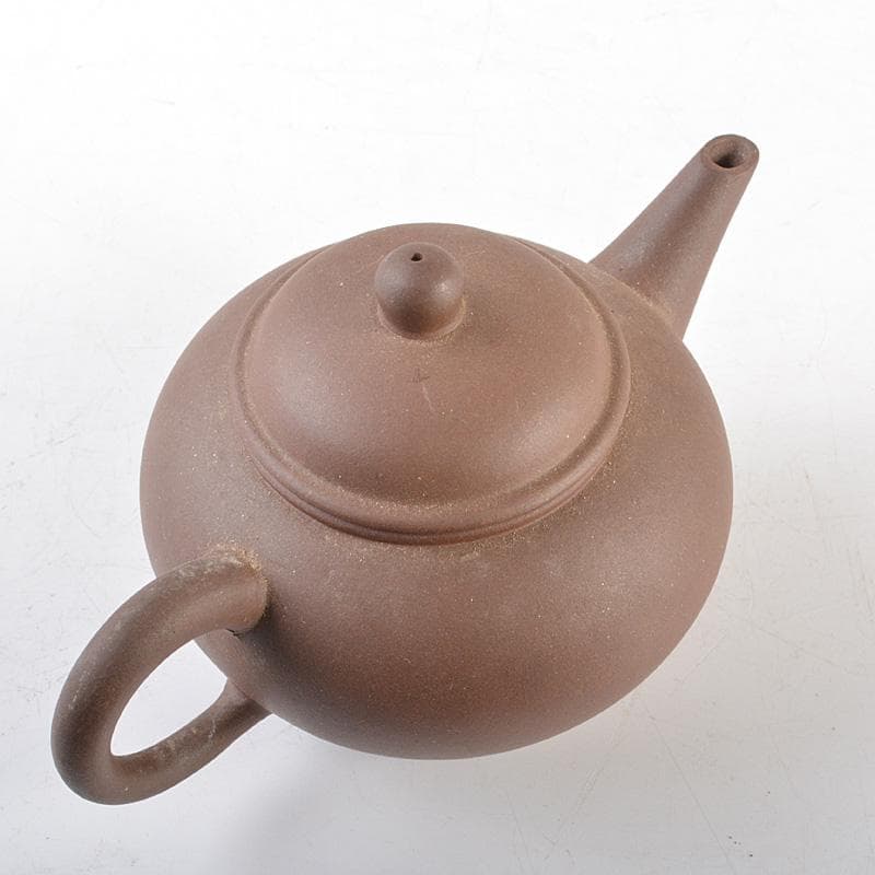 中国　荊渓恵孟臣銘　紫砂　朱泥　急須　茶壷　C　R6268