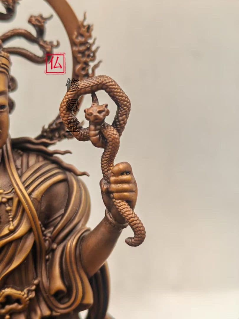 【修縁堂】 真言宗 法器 青銅着色 水の日 隠してもいい