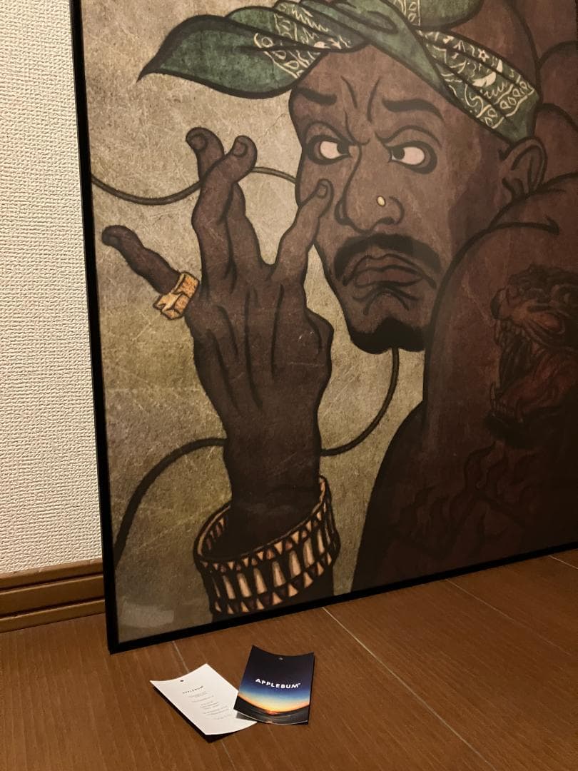 完売商品！APPLEBUM アップルバム 2PAC 浮世絵 ポスター（額付）