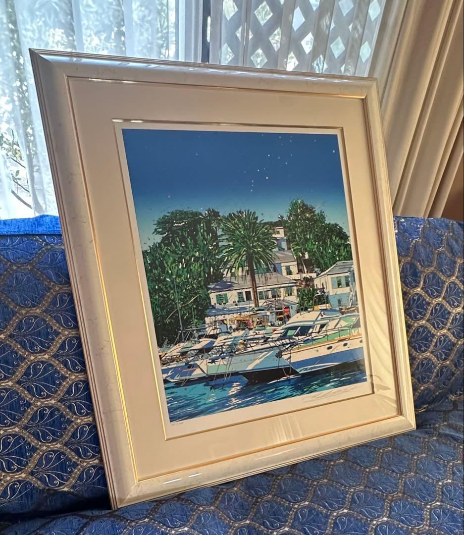 鈴木英人 【パラダイスアワー】 シルクスクリーン　直筆サイン　エディション有り