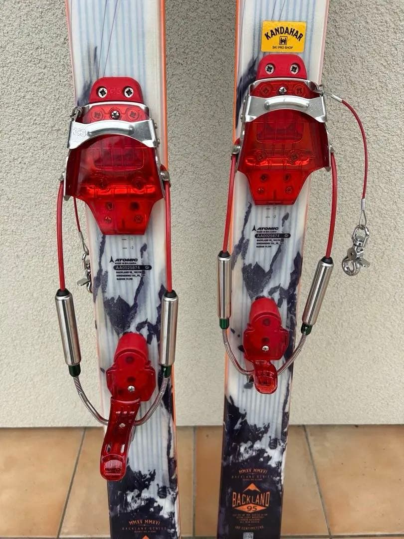 テレマークスキー板　７５ミリ Atomic BACKLAND 95 182cm