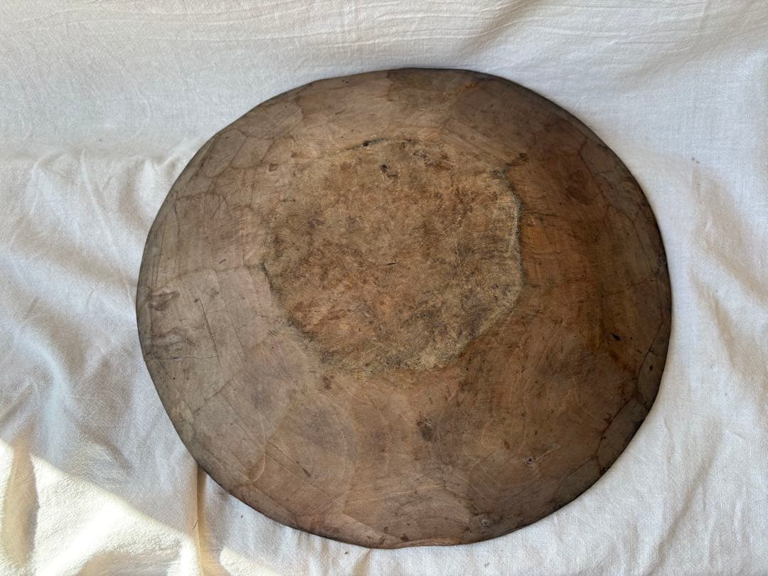 古道具　木皿　繭皿　枯れた皿