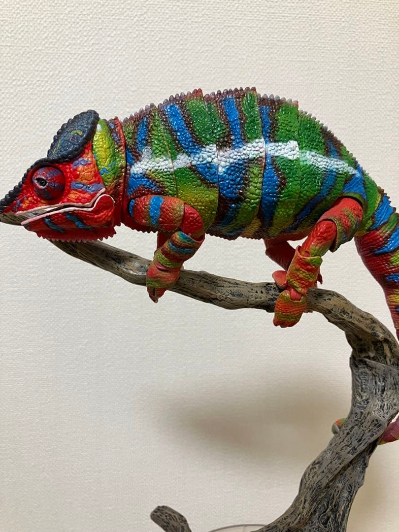 いきもの大図鑑プレミアム　パンサーカメレオン（アンビローブ・グリーン) 開封品