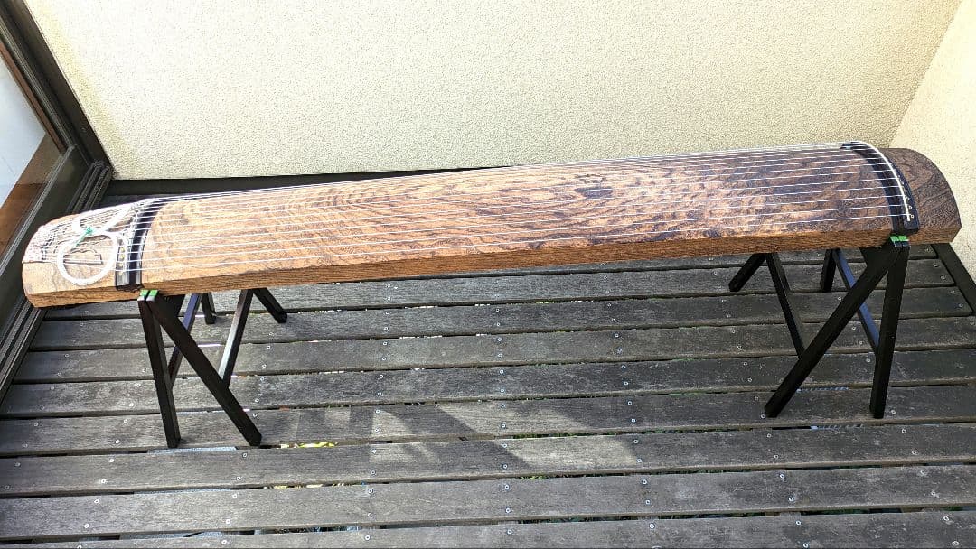 刳り甲　　十三絃箏=琴