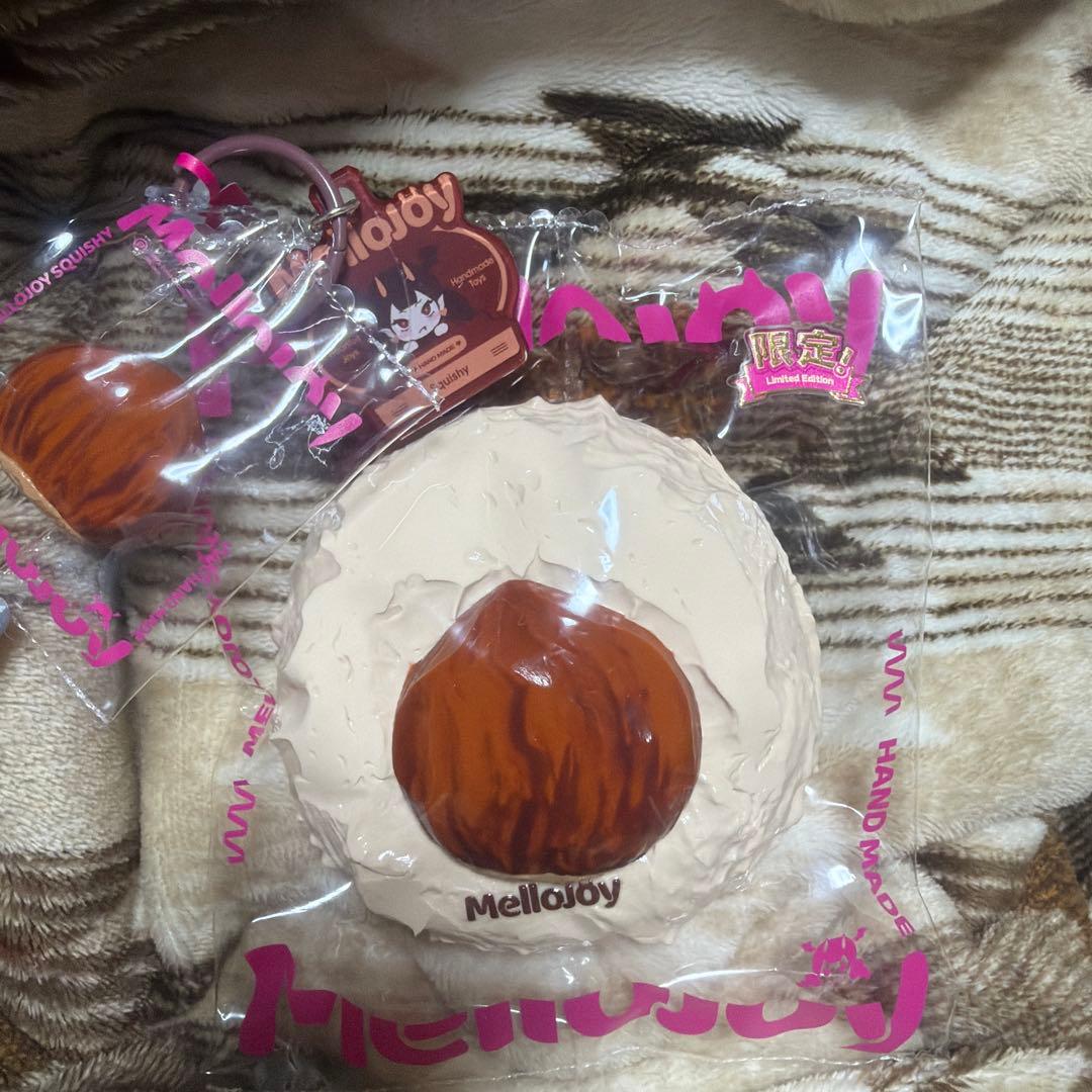 メロジョイ シークレット フィギュア付 大福 栗 Mellojoy スクイーズ