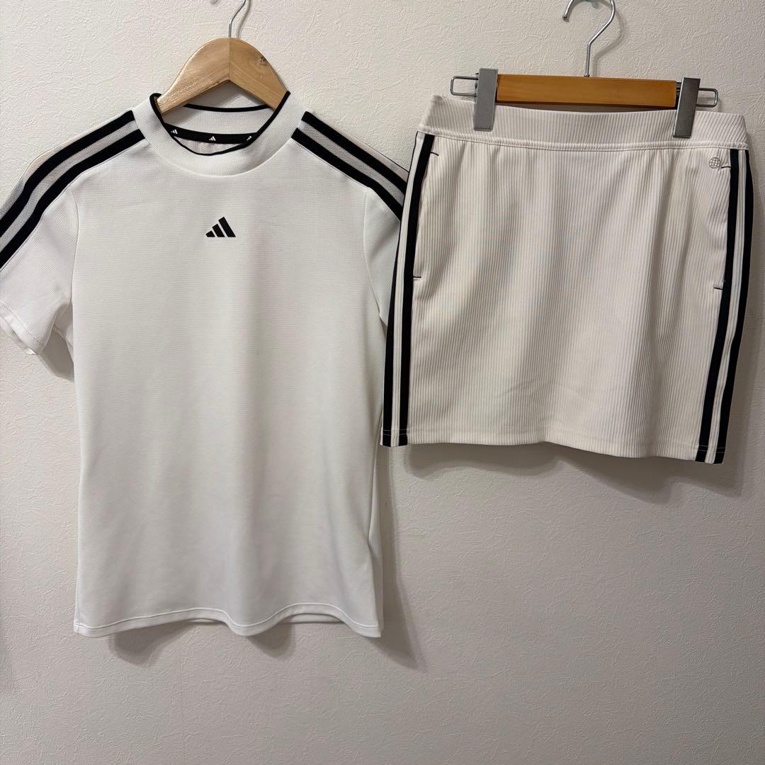 【即発送】adidas golf ウェア上下セット　白　L