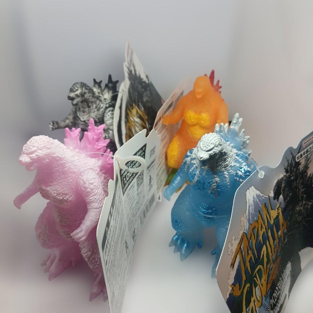 ゴジラ（2023） ジャパンゴジラ　4種セット　桜カラー、富士山、墨絵、紅葉