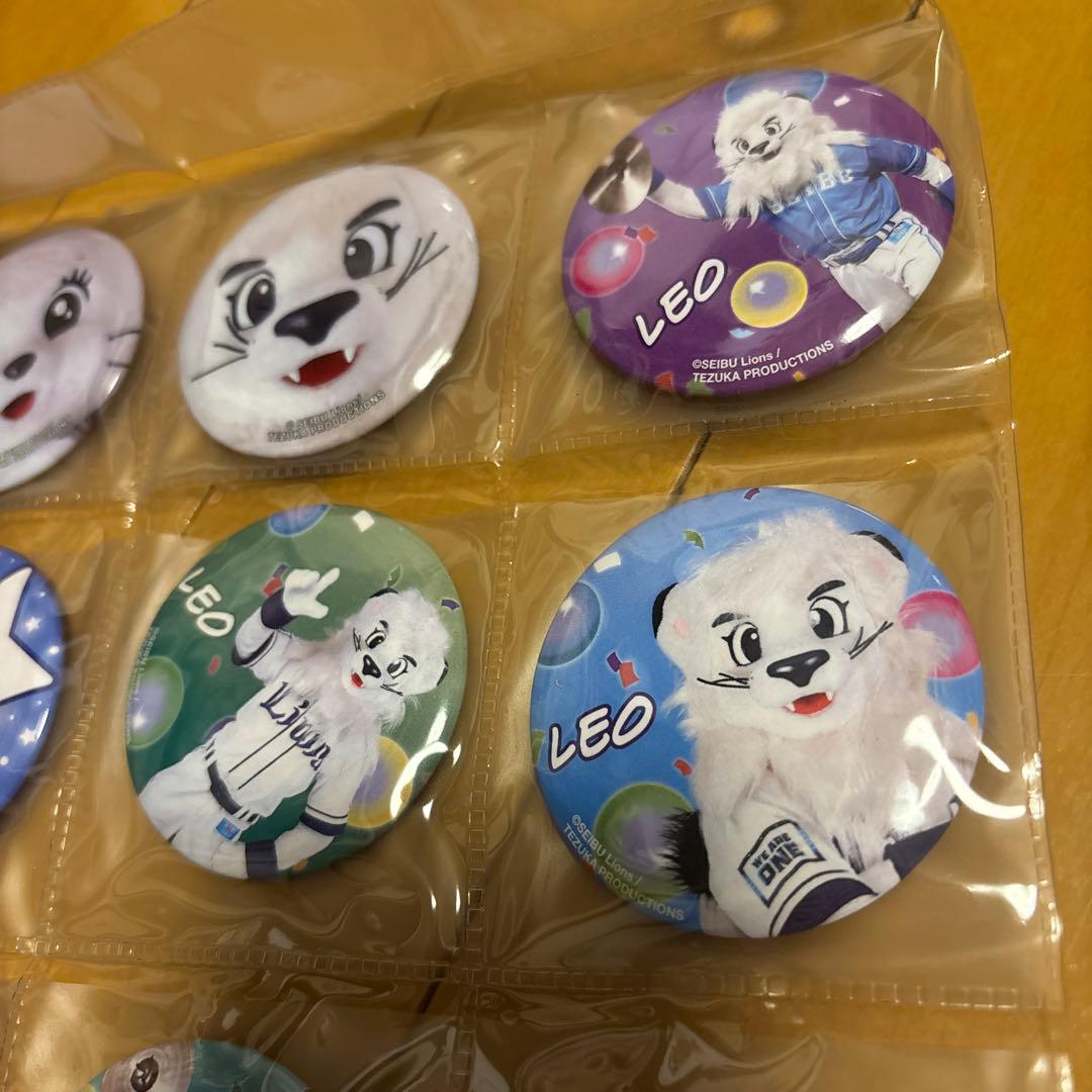 西武ライオンズ レオライナ 缶バッジ 16個セット