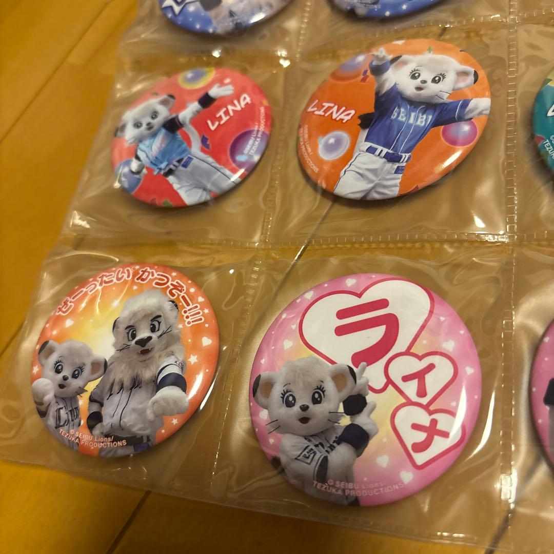 西武ライオンズ レオライナ 缶バッジ 16個セット