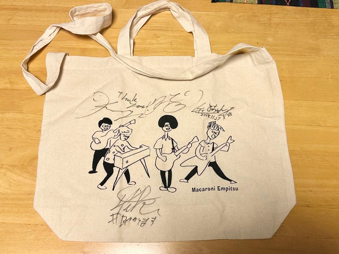 マカロニえんぴつ サイン入りトートバッグ