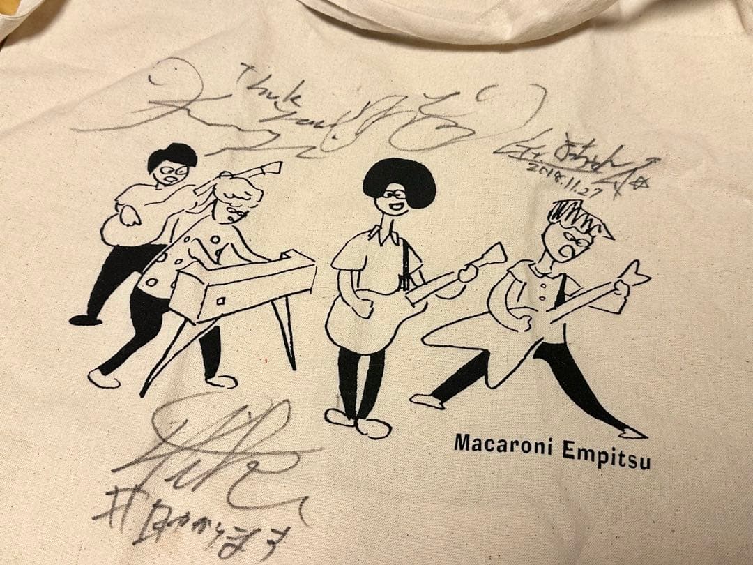 マカロニえんぴつ サイン入りトートバッグ