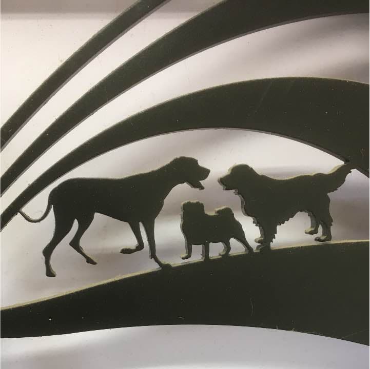 犬 虹の橋 アイアンメモリアルプレート