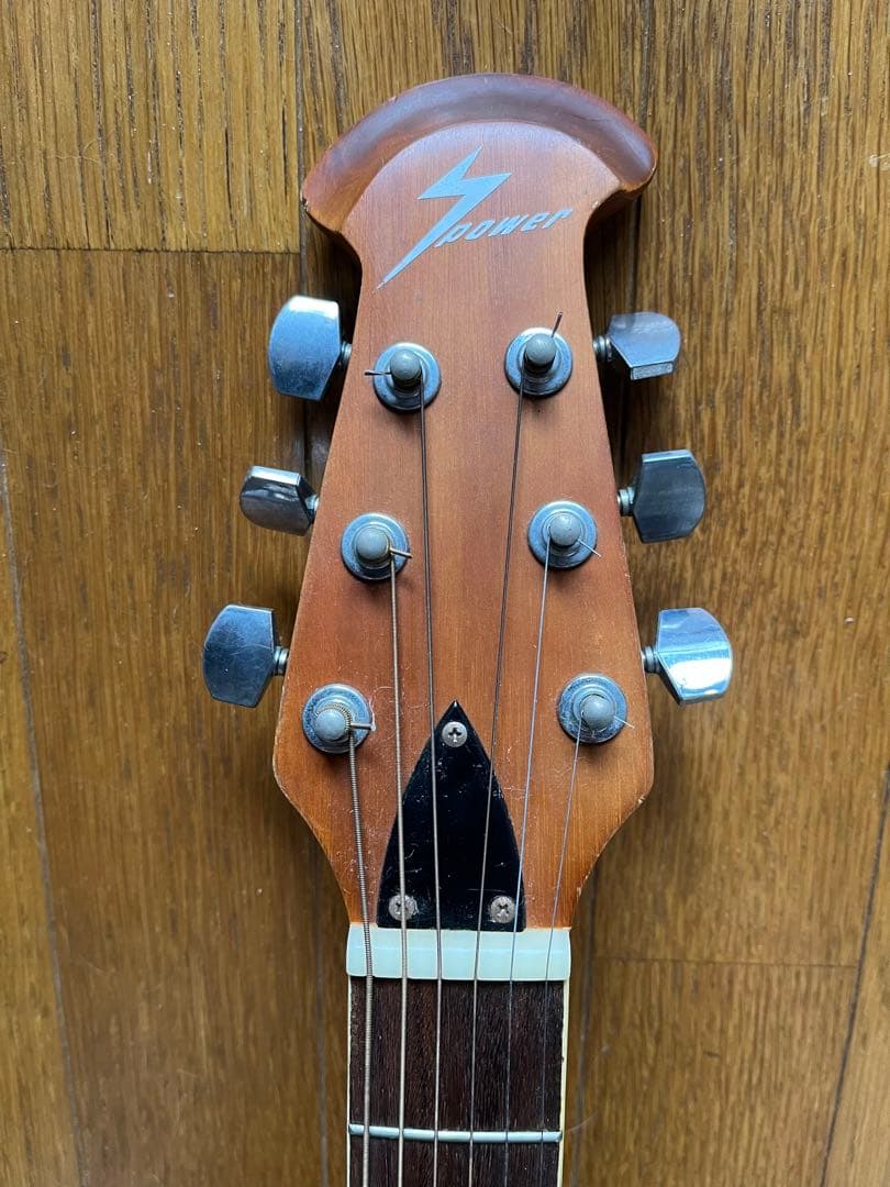 SPOWERオベーションタイプのアコースティックギター 虎目Gグラデーション