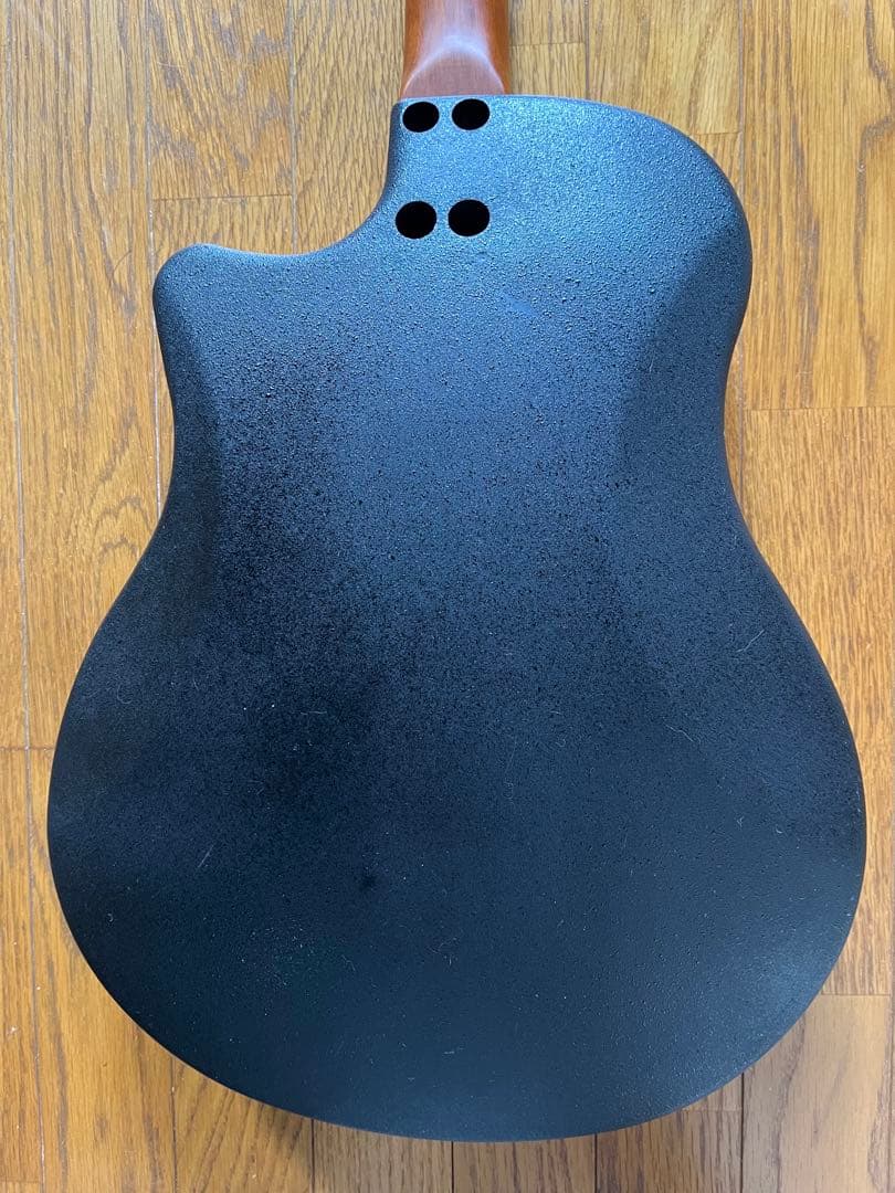 SPOWERオベーションタイプのアコースティックギター 虎目Gグラデーション