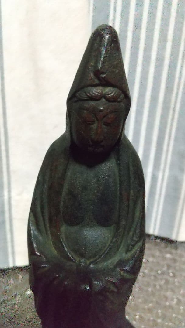 最終値下げ！年代物　希少　鉄　 観音像　 仏様　お釈迦様　オブジェ