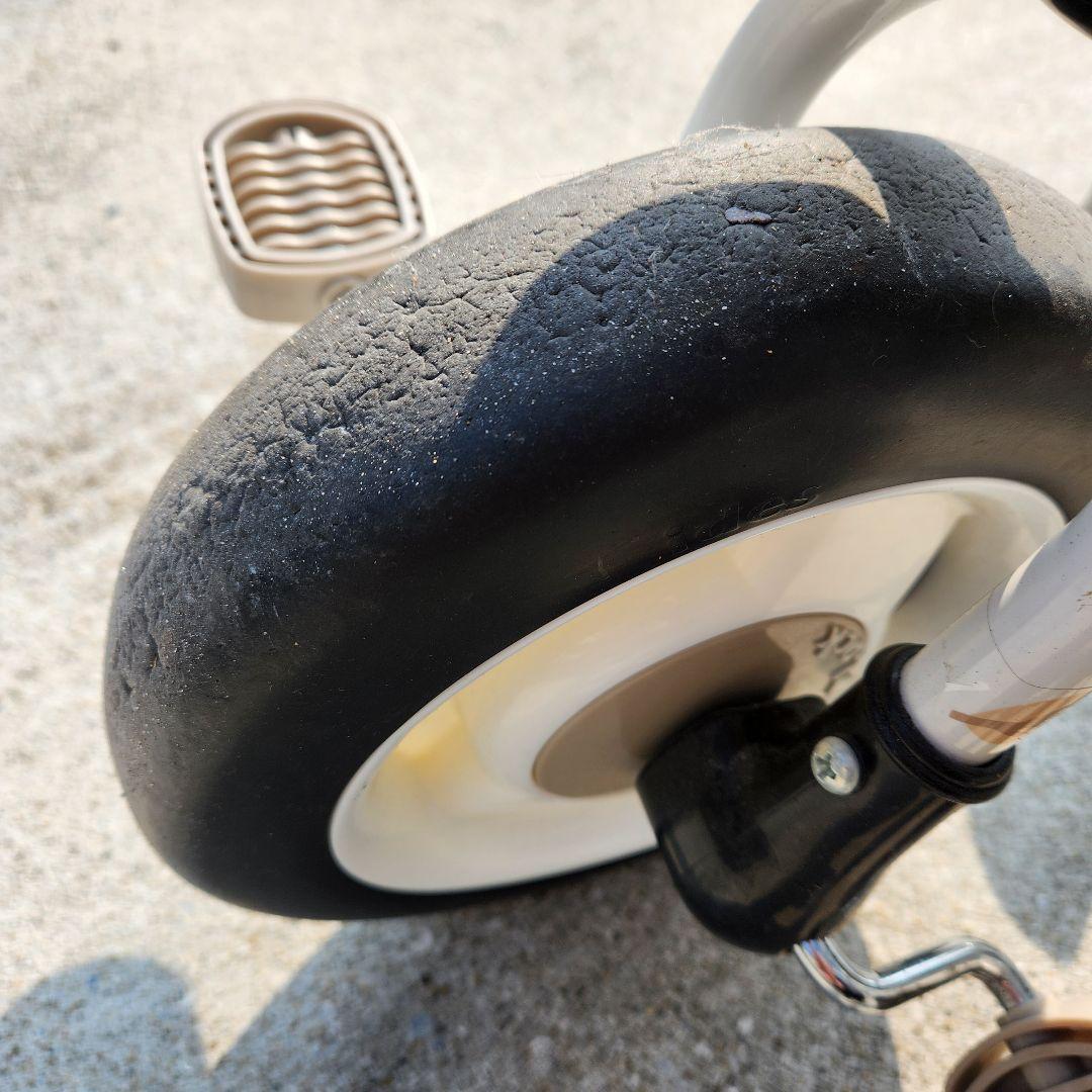 ides 折りたたみおさんぽコンポ　折りたたみ三輪車　ベージュ