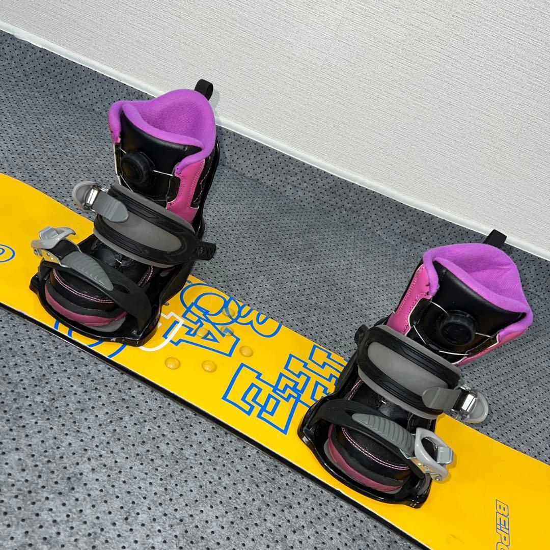 １０回使用 キッズスノーボード 98cm BE-POP×バイン×BOAブーツ