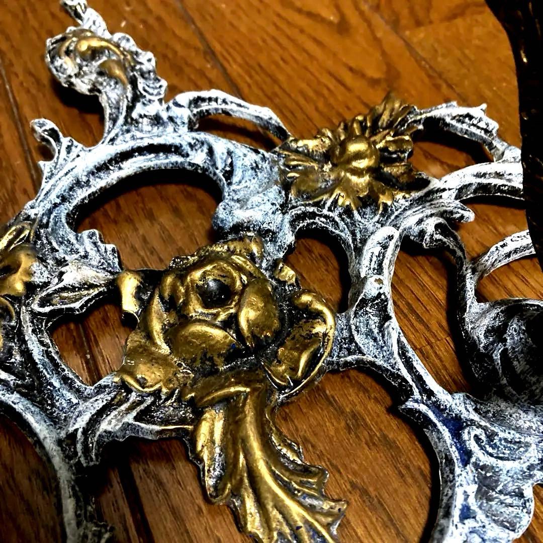 イタリア製　バロックスタイル 真鍮製コートハンガー 4フック