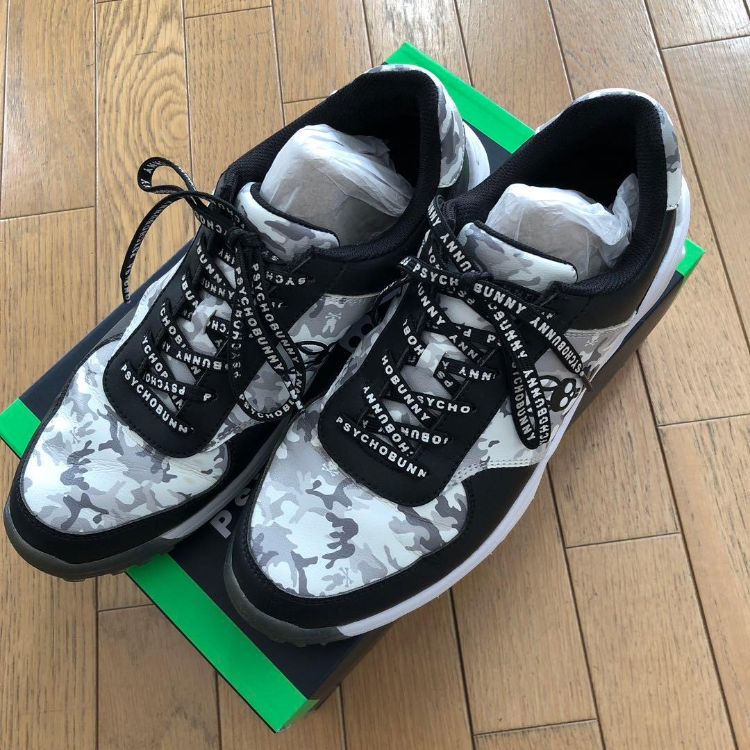 PSYCHO BUNNY カモフラージュ ゴルフスニーカーサイズ27.5cm