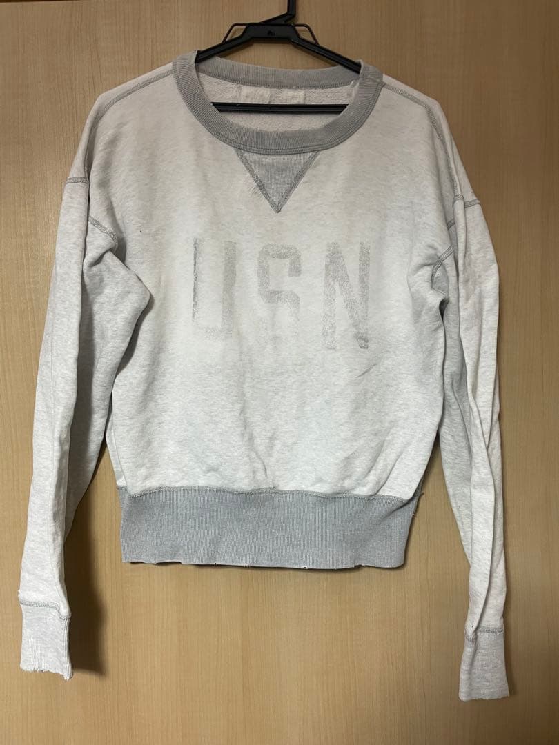 50s 60s 前V 染み込み USN スウェット NAVY NAVAL 米軍