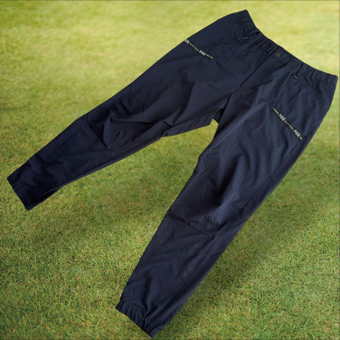 現行モデル　パーリーゲイツ　PGG パンツ XL〜XXL相当 紺 ジョガーパンツ