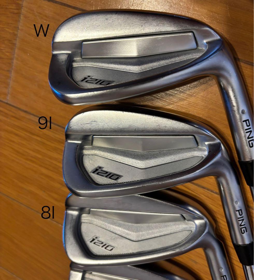 i210 5-P ピン ping アイアン　AMTホワイト　S200