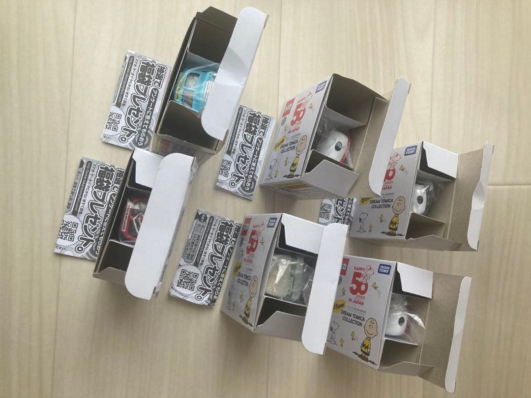 スヌーピー 日本上陸50周年記念 ドリームトミカ 全6種セット