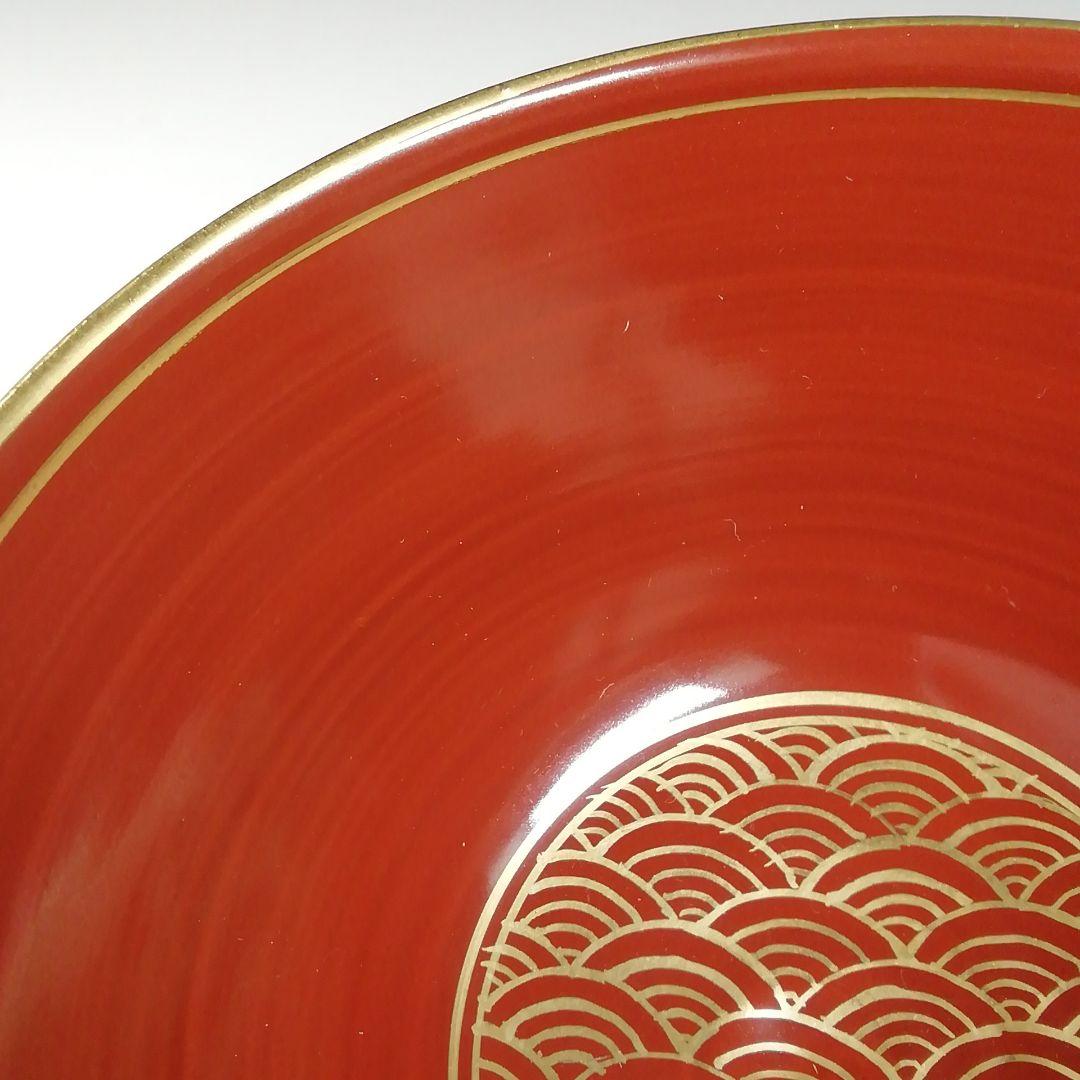 Ｔ７０４　茶碗　『五彩金襴手』『二代　手塚玉堂 造』　共箱　抹茶碗　茶道具