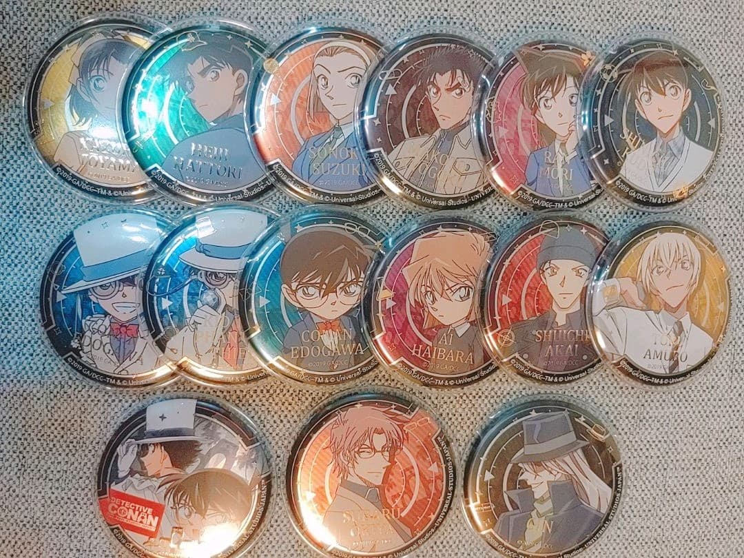 名探偵コナン コナン ユニバ USJ 2019 缶バッジ キャラバッジ