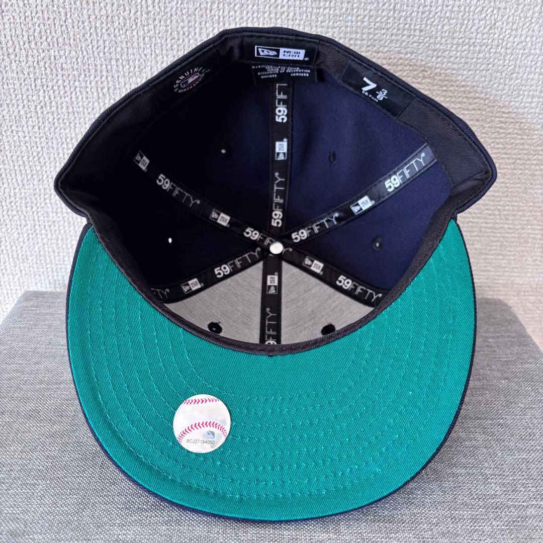 【海外限定】ニューエラ ロサンゼルスドジャース 59FIFTY グロウネイビー