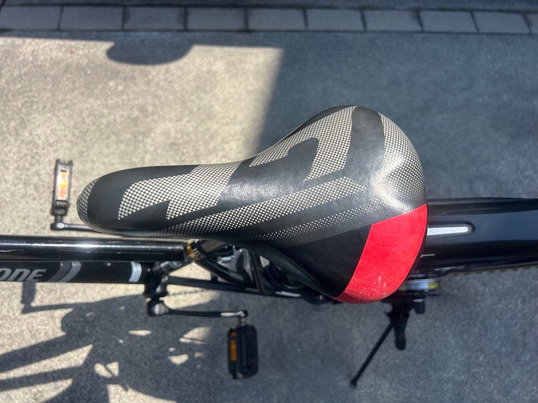 【Bridgestone製】黒いマウンテンバイク LEDライト・前カゴ付き