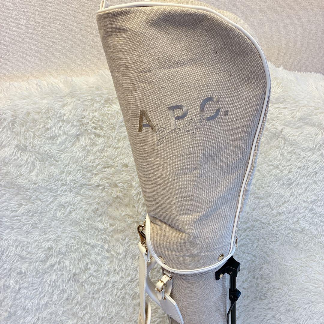 美品✨ A.P.C. ゴルフ JEAN スタンド付 キャディバッグ ベージュ