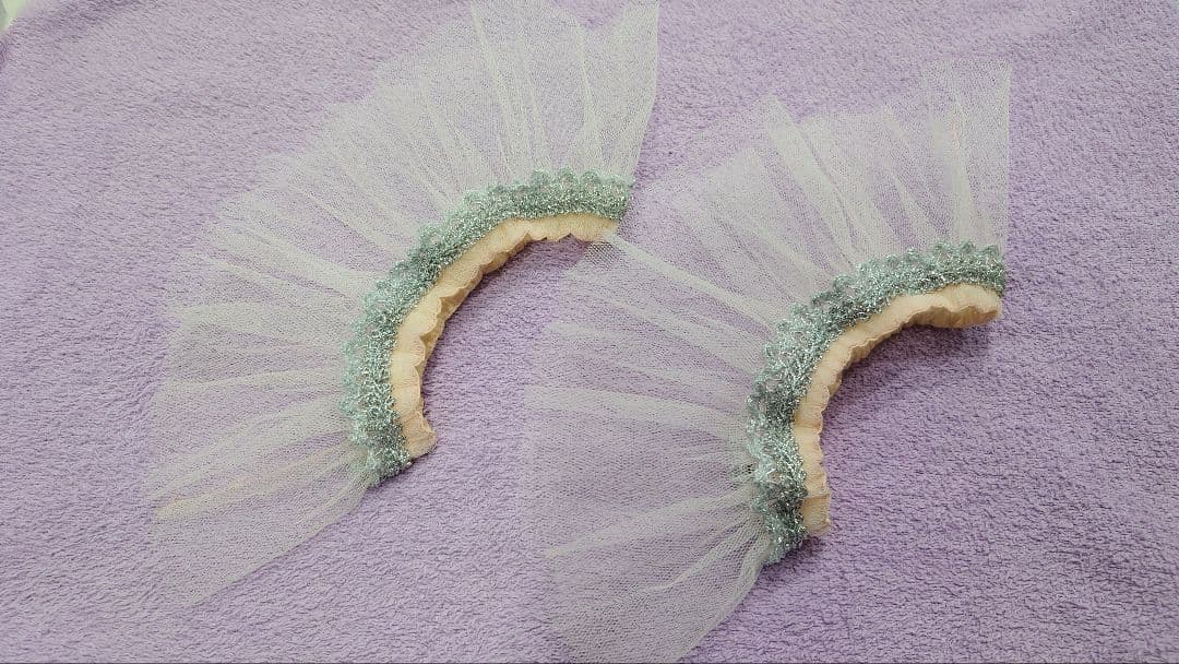 【ドルシネア、金平糖、オーロラ姫 チャコット バレエ衣裳 袖飾り付き 美品 ５号