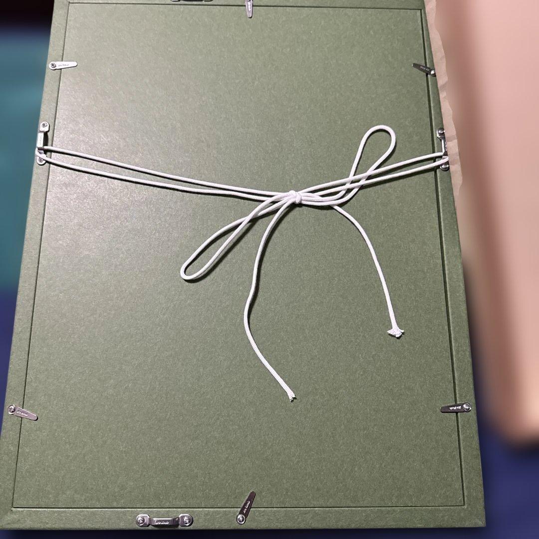 富士山と桜 染色画　縁起物