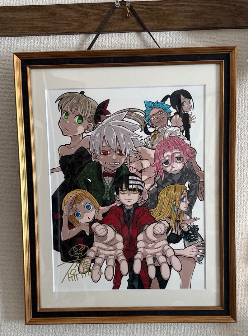 ソウルイーター 20周年原画展　大久保篤直筆サイン入り　複製原画