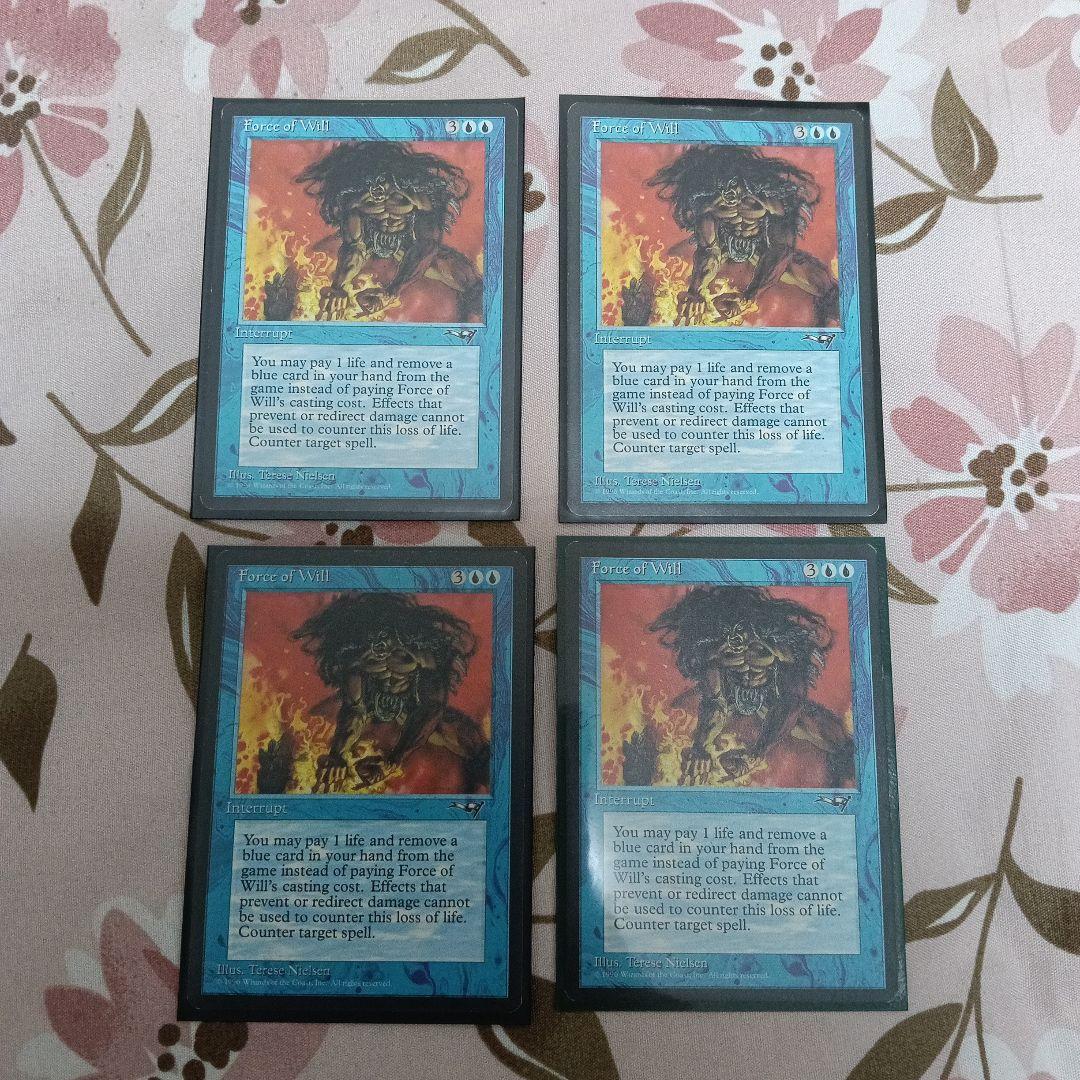 【4枚セット】意志の力 force of will ALL版 英語版
