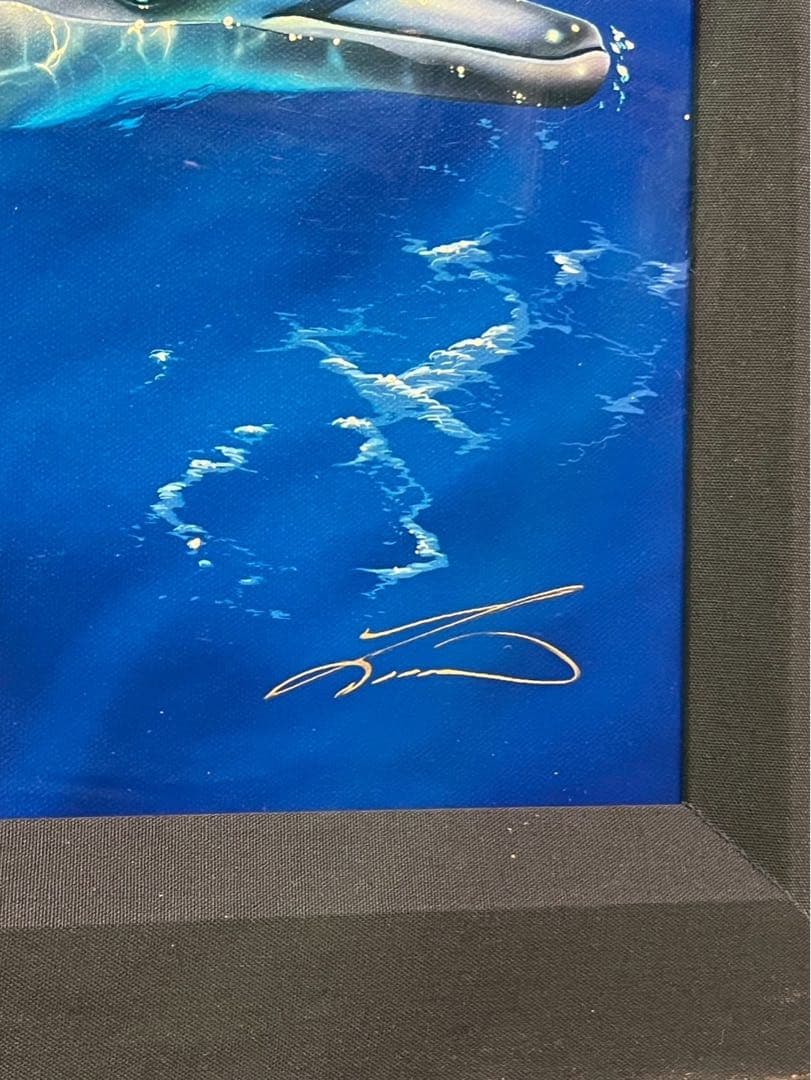 ラッセン《タヒチアンブルー》ジークレー 33/100 額装品