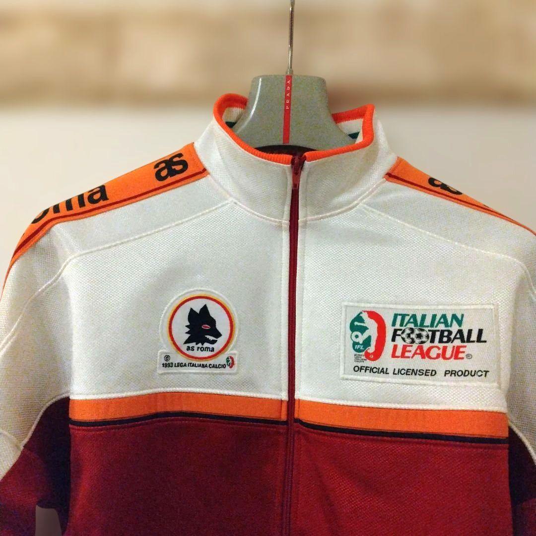 希少　as roma ジャージ上下ハーフパンツ3点セット 赤/白