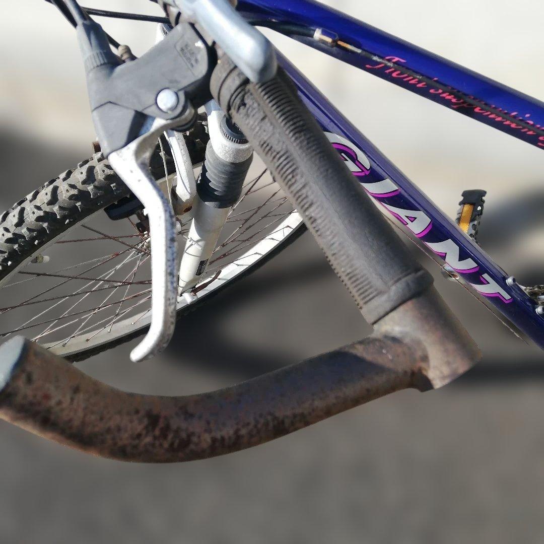 【埼玉引取】GIANT マウンテンバイク 紫