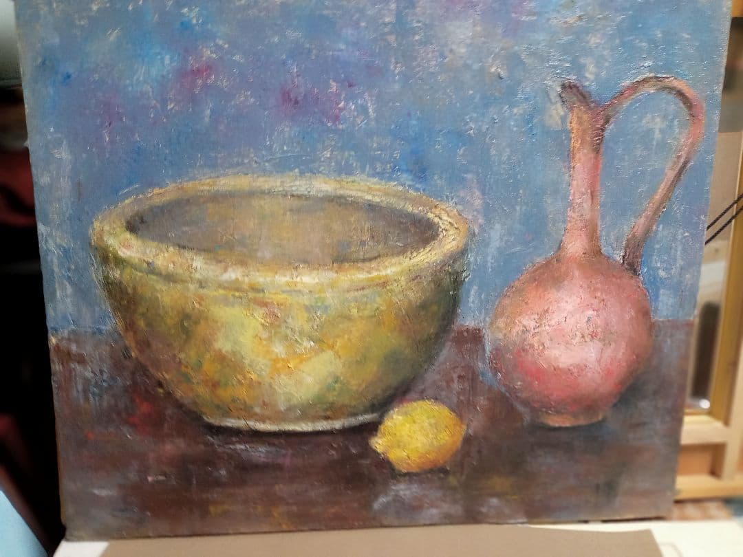 サインはありませんが秀作ですＦ10号直筆油絵です